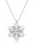 925 Ayar Gümüş Rodyum Kar Tanesi Bayan Gümüş Kolye T6389 1