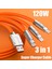 3 In 1 Universal Data Şarj Kablosu 120W- 3A Hızlı Şarj & Veri 1