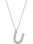 925 Ayar Gümüş Rodyum Kaplama U Harfi Kadın Gümüş Kolye T6699 1