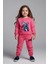 Kız Çocuk Üç Iplik Şardonlu 2’li Takım | Sweatshirt & Eşofman Altı | Stick Baskılı 1
