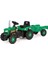 Römorklu Pedallı Yeşil Traktör | 36+ Ay Çocuk Oyuncağı | 173 x 52 x 45 cm | Korna & Dayanıklı 3
