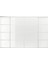Gömme Dolap Için Sürgü Kapak, Beyaz-Cam, 351X240 cm 1