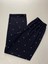 Kadın Mia Kumaş Doku Lacivert Kalp Desen Ön Düğmeli Kısa Kollu Pijama Takımı 2