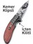 Kamp Outdoor Sibirya Çakı Kurt - Geyik Işlemeli 20,5 cm Kemer Aparatlı Kilitli 4