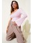 Tek Omuzlu Basic Bluz Pembe T4275 3