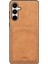 Samsung Galaxy S25 Fe Kickstand Deri Kaplamalı Tpu Telefon Kılıfı ve Kart Yuvası (Yurt Dışından) 5
