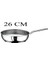 Çelik Tava 26X6 cm Silikonlu Cam Kapaklı - Yeşil 4