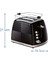 Siyah 2 Dilim Ekmek Kızartma Makinesi, Hızlı ve Pratik Kullanım 5