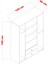 4 Kapılı Dolap %100 Mdf Çekmeceli Geniş Iç Hacim Kapaklı Beyaz Gardırop 3
