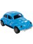 Sürtmeli Desenli Kaplumbağa Araba Vosvos Araba 12 cm Mavi 1