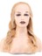 Dalgalı Front Lace Gerçek Tül Peruk / Altın Karamel / 60/65 cm 1