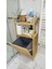 Bambu Kirli Sepeti 95X40X30 cm – Kapaklı Çamaşır Sepeti & Raflı Banyo Dolabı 4