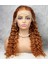 Gerçek Front Lace Tül Peruk / Yoğun Dalgalı / Bakır 70/75 cm 1