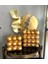 Dekoratif 2 Li Bubble Biblo Polyester Gold Renkli 4