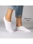 12 Çift Pamuklu Erkek Sneaker Patik Çorap Beyaz 2