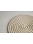Spiral Formlu Dekoratif Sunum Tabağı | Zaman Tozu Krem 3