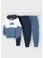 4-10 Yaş Erkek Çocuk 3\'lü Eşofman Takımı – Kapüşonlu Sweatshirt ve 2 Adet Eşofman Altı 1