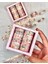 Masking Tape Yaldızlı Çiçek Desenli 12’li Pembe Kutu Washi Bant/washi Tape/bullet Journal/ Scrapbook 1