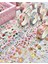 Masking Tape Yaldızlı Çiçek Desenli 12’li Pembe Kutu Washi Bant/washi Tape/bullet Journal/ Scrapbook 2