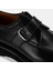Erkek Siyah Ayarlanabilir Tokalı Deri Günlük Ayakkabı 6