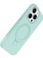 Allzey Newface Apple Iphone 14 Pro Max Regal Magsafe Standlı Kapak - Su Yeşili 3