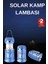 Solar Şarjlı Kamp Lambası Güneş Enerjili Kızaklı Kamp Feneri Çadır Feneri LED Işıldak 2