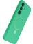 Allzey Newface Samsung Galaxy A15 4g Regal Magsafe Standlı Kapak - Yeşil 3