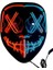 Wizard Hallowen Parti Maskesi Neon LED Işıklı Maske 3 Modlu Cadılar Bayramı Maskesi 5