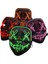 Wizard LED Işıklı Neon Maske Cadılar Bayramı Maskesi Korkunç Korku Maskesi 3