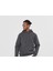 Unisex Oversize Gri 3 Iplik Kanguru Kapüşonlu Sweatshirt 1