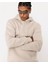 Unisex Oversize Gri 3 Iplik Kanguru Kapüşonlu Sweatshirt 1