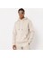 Unisex Oversize Gri 3 Iplik Kanguru Kapüşonlu Sweatshirt 2