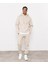 Unisex Oversize Gri 3 Iplik Kanguru Kapüşonlu Sweatshirt 3