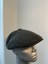 Erkek Kışlık Kaşe Kumaş Düğmeli Balık Sırtı Desenli Kasket Şapka (Newsboy Cap) 1