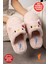Sevimli Panda Figürlü Sessiz Yumuşak Taban Peluş Ev Içi Terlik Kışlık Unisex Ev Terliği 1