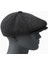 Erkek Kışlık Kaşe Kumaş Düğmeli Balık Sırtı Desenli Kasket Şapka (Newsboy Cap) 1