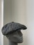 Erkek Kışlık Kaşe Kumaş Düğmeli Balık Sırtı Desenli Kasket Şapka (Newsboy Cap) 2