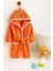 Kapşonlu Unisex &#37;100 Pamuklu Çocuk Banyo Bornozu Fox - 9-10 Yaş 1