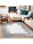 Gri Çerçeveli Modern Etnik Desenli Halı | Makinada Yıkanabilir | Hav Toz Vermez | Leke Tutmayaz | Kaymaz Taban | Dijital Makine Baskı | Salon Yolluk Mutfak Halısı 3