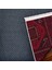Bordo Bordürlü Modern Etnik Desenli Halı | Makinada Yıkanabilir | Hav Toz Vermez | Leke Tutmayaz | Kaymaz Taban | Dijital Makine Baskı | Salon Yolluk Mutfak Halısı 4
