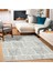 Mavi Geometrik Modern Etnik Desenli Halı | Makinada Yıkanabilir | Hav Toz Vermez | Leke Tutmayaz | Kaymaz Taban | Dijital Makine Baskı | Salon Yolluk Mutfak Halısı 3