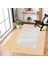 Sarı Çerçeveli Modern Etnik Desenli Halı | Makinada Yıkanabilir | Hav Toz Vermez | Leke Tutmayaz | Kaymaz Taban | Dijital Makine Baskı | Salon Yolluk Mutfak Halısı 3