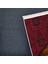 Bordo Çiçekli Modern Etnik Desenli Halı | Makinada Yıkanabilir | Hav Toz Vermez | Leke Tutmayaz | Kaymaz Taban | Dijital Makine Baskı | Salon Yolluk Mutfak Halısı 2