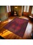 Bordo Bordürlü Modern Etnik Desenli Halı | Makinada Yıkanabilir | Hav Toz Vermez | Leke Tutmayaz | Kaymaz Taban | Dijital Makine Baskı | Salon Yolluk Mutfak Halısı 3