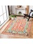 Kırmızı Etnik Modern Etnik Desenli Halı | Makinada Yıkanabilir | Hav Toz Vermez | Leke Tutmayaz | Kaymaz Taban | Dijital Makine Baskı | Salon Yolluk Mutfak Halısı 3