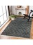 Antrasit Geometrik Modern Etnik Desenli Halı | Makinada Yıkanabilir | Hav Toz Vermez | Leke Tutmayaz | Kaymaz Taban | Dijital Makine Baskı | Salon Yolluk Mutfak Halısı 3