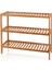 Bambu 3 Katlı Düzenleyici Dolap Raf Ayakkabılık 70X59X26 cm 1