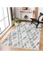 Gri Geometrik Modern Etnik Desenli Halı | Makinada Yıkanabilir | Hav Toz Vermez | Leke Tutmayaz | Kaymaz Taban | Dijital Makine Baskı | Salon Yolluk Mutfak Halısı 2