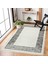 Siyah Çerçeveli Modern Etnik Desenli Halı | Makinada Yıkanabilir | Hav Toz Vermez | Leke Tutmayaz | Kaymaz Taban | Dijital Makine Baskı | Salon Yolluk Mutfak Halısı 3