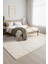 Yıkanabilir Kaymaz Taban Krem Renk Peluş Post Halı 1